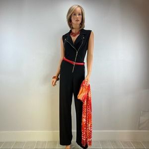 Calvin black and gold hardware,  sleeveless jumpsuit, size 12.